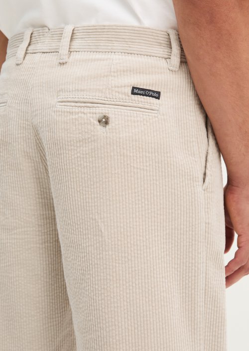 Corduroy Pants, "Bent Relaxed" Style — Linen Beige