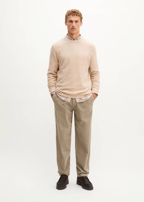 Cordhose Model Bent relaxed Charleston Gray in Frontalansicht