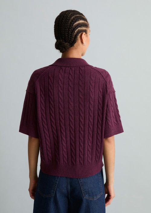 Oversized knit polo shirt — Mahagony Jam