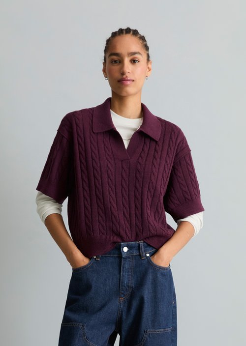 Oversized knit polo shirt — Mahagony Jam