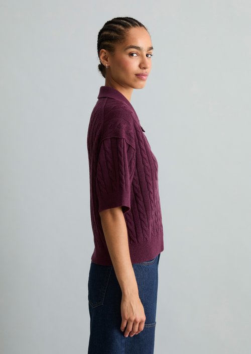 Oversized knit polo shirt — Mahagony Jam