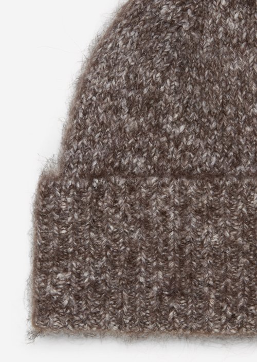 Knitted hat — Dark Brown
