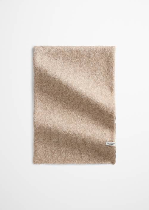 Strickschal Light Brown in Frontalansicht