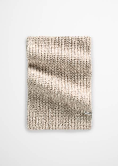 Strickschal Light Brown in Frontalansicht