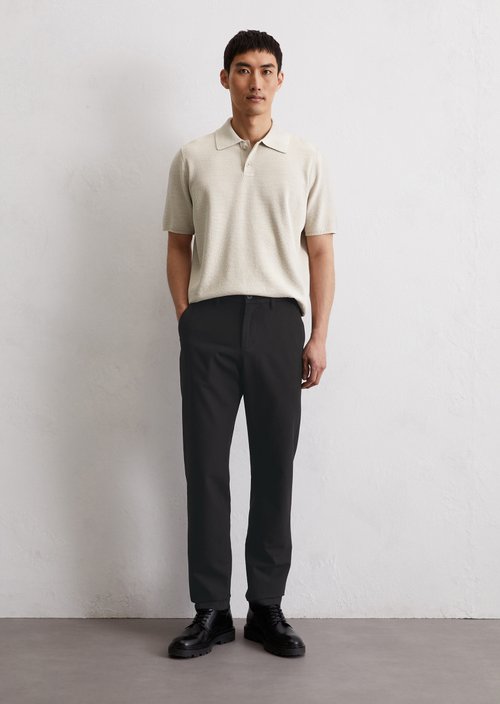 Piqué regular polo shirt — Misty Grey