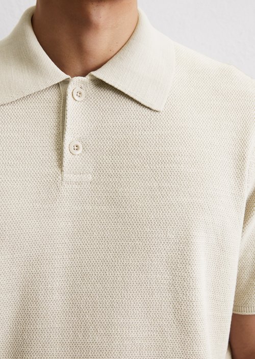 Piqué regular polo shirt — Misty Grey