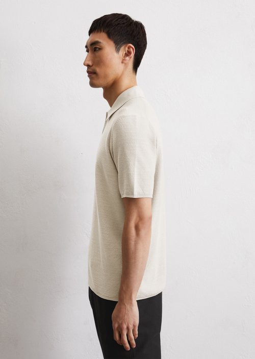 Piqué regular polo shirt — Misty Grey