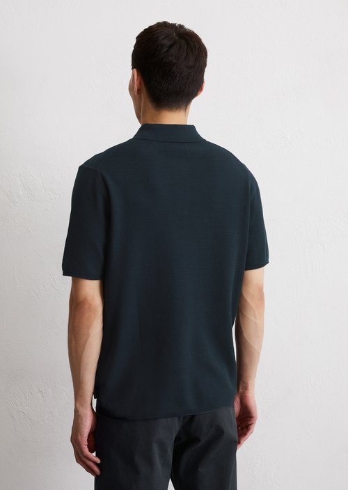 Piqué regular polo shirt — Dark Navy