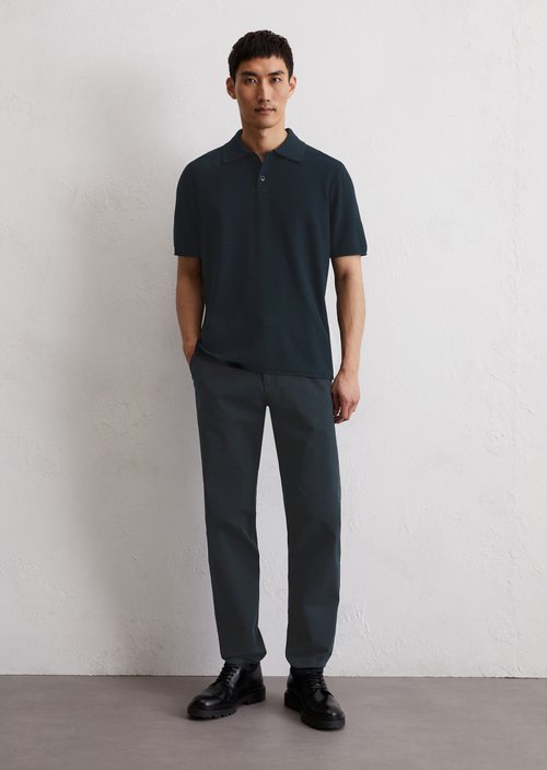 Piqué regular polo shirt — Dark Navy