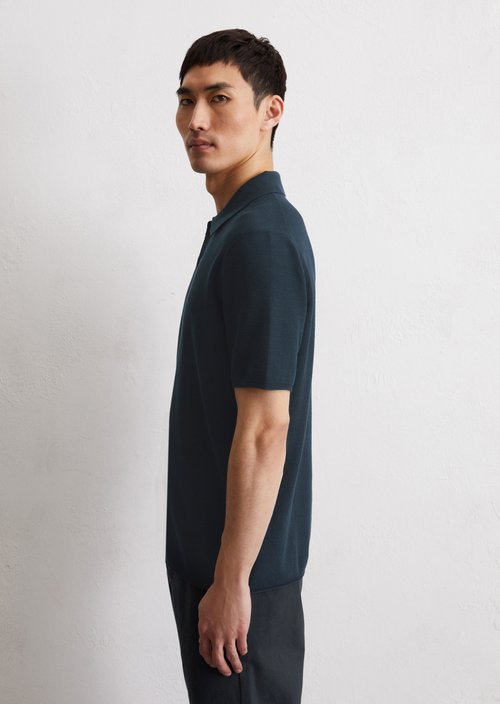 Piqué regular polo shirt — Dark Navy