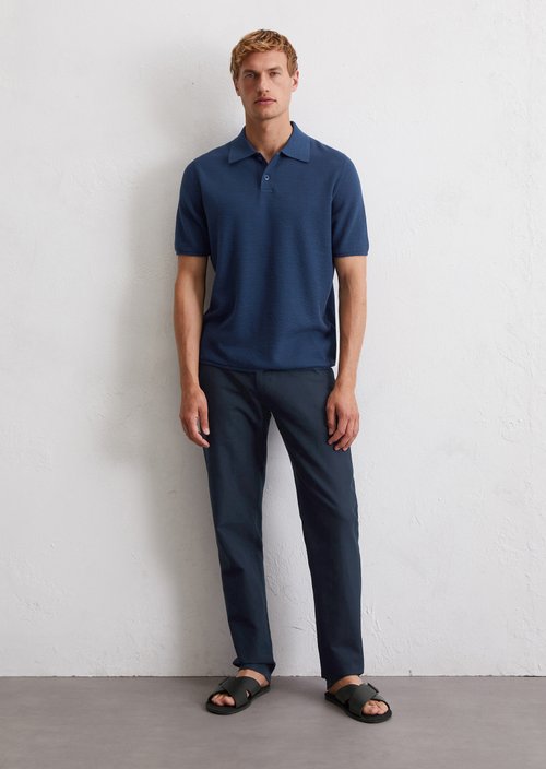 Piqué regular polo shirt — Iris Ink