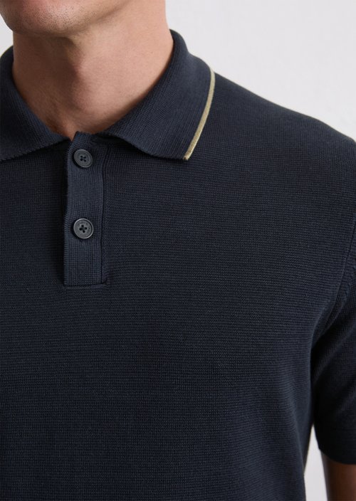 Strick-Poloshirt DFB Travel Collection — Deep Night Blue