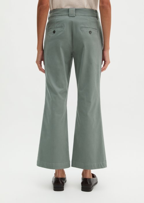 Trousers model Marthe flared — Foggy Blue