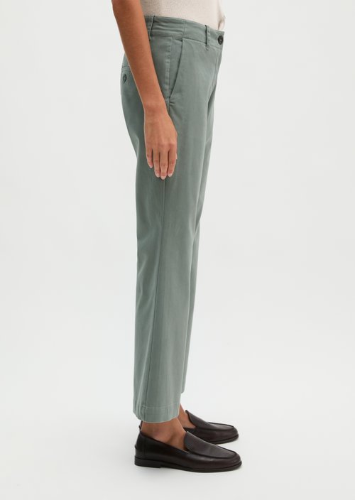 Trousers model Marthe flared — Foggy Blue