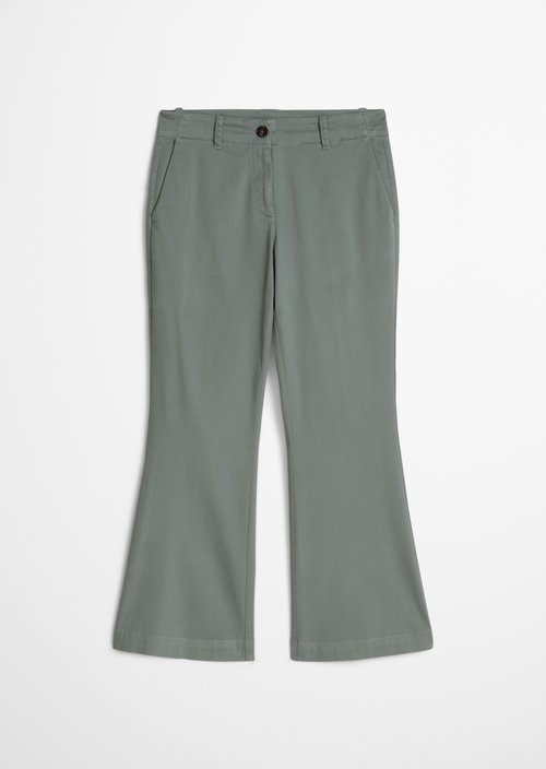 Trousers model Marthe flared — Foggy Blue
