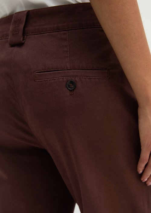 Trousers model Marthe flared — Brown