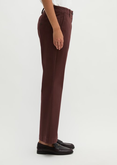 Trousers model Marthe flared — Brown