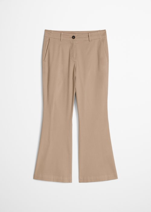 Trousers model Marthe flared — Earthy Taupe