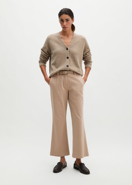 Trousers model Marthe flared — Earthy Taupe
