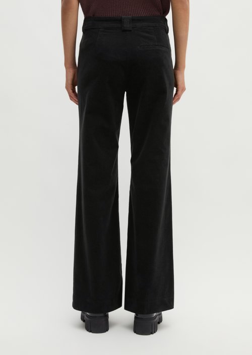 Trousers model Marthe flared — Black
