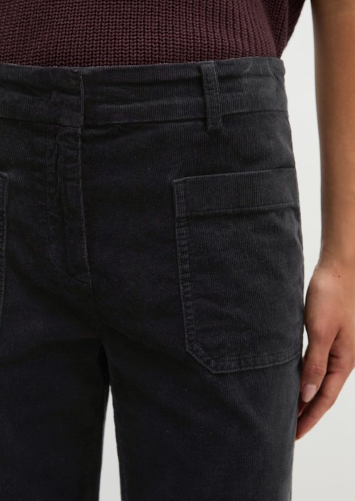 Trousers model Marthe flared — Black