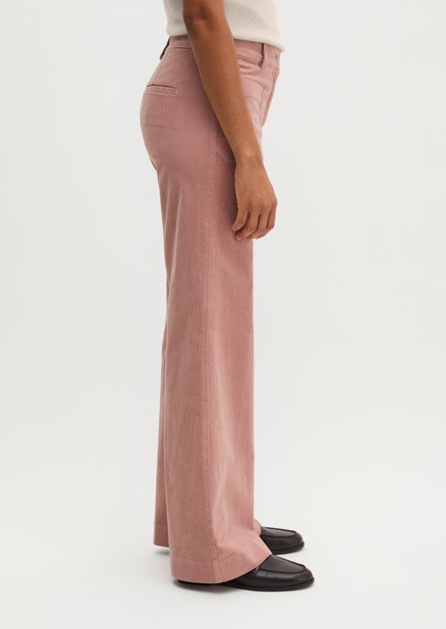 Trousers model Marthe flared — Dusty Mauve