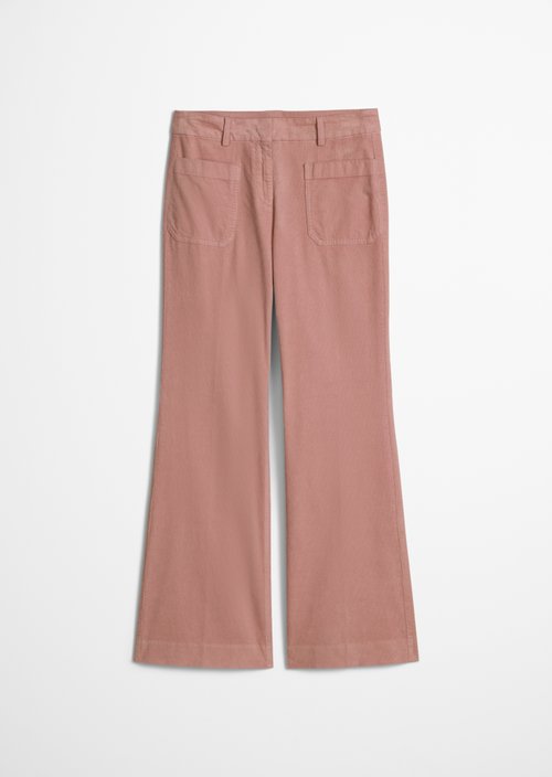 Trousers model Marthe flared — Dusty Mauve
