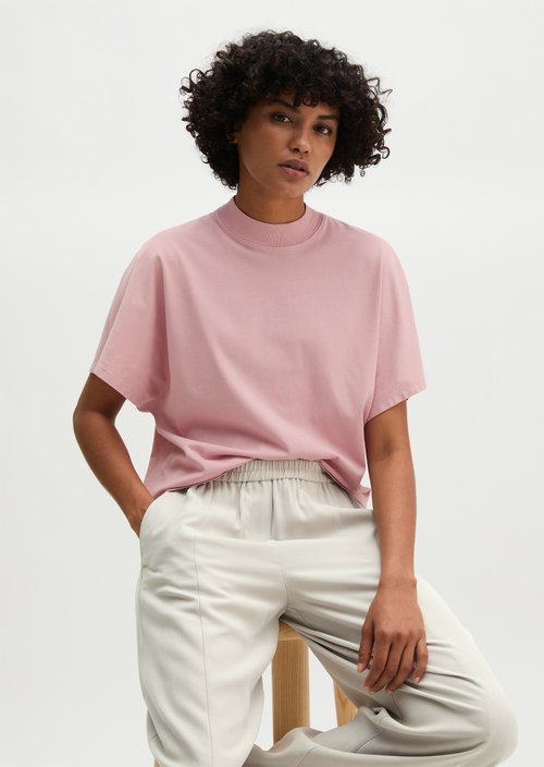 T-shirt oversize — Misty Rose