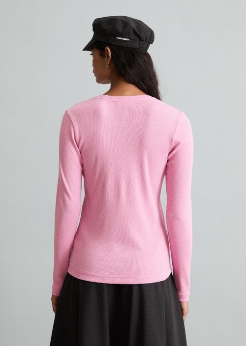 Slim-fit long-sleeve shirt — Smoky Grape