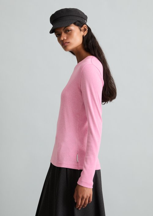 Slim-fit long-sleeve shirt — Smoky Grape
