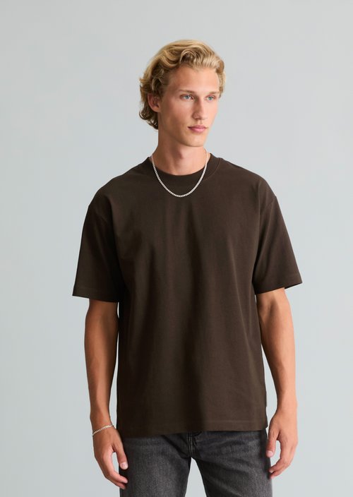 Relaxed-fit T-shirt — Chocolate Brown