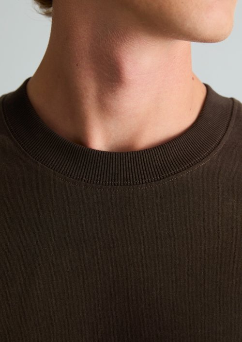 Relaxed-fit T-shirt — Chocolate Brown