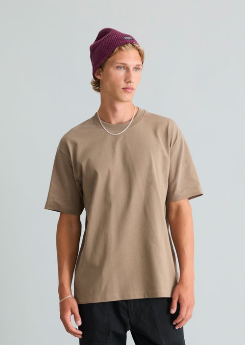 Relaxed-fit T-shirt — Cold Taupe
