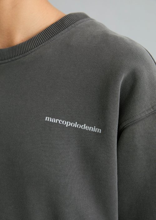 Relaxed-fit sweatshirt — Light Graphite