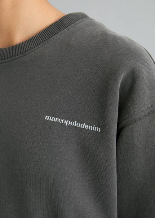 Sweat-shirt ample Light Graphite en vue détaillée