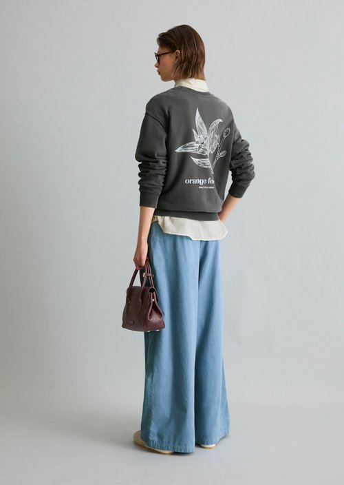 Relaxed-fit sweatshirt — Light Graphite