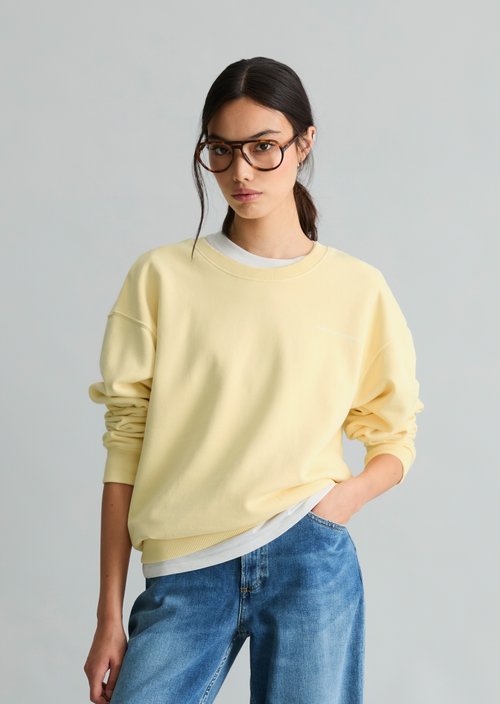 Relaxed-fit sweatshirt — Paris Yellow