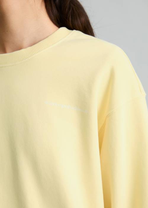 Sweat-shirt ample Paris Yellow en vue détaillée