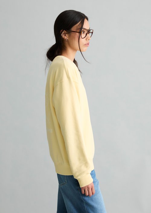 Relaxed-fit sweatshirt — Paris Yellow