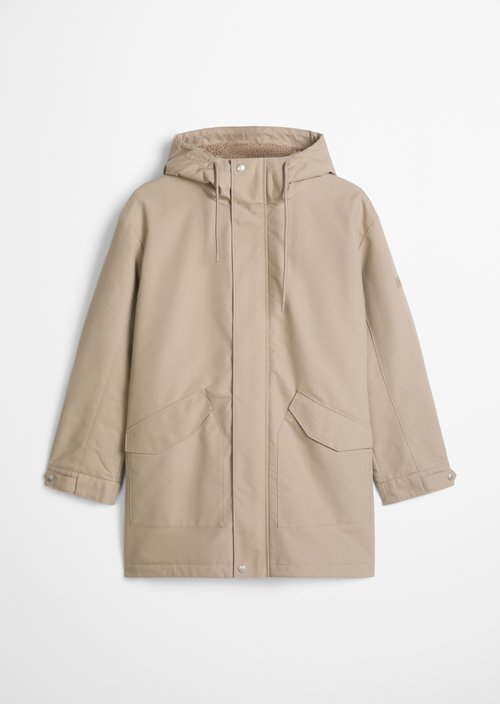 Regular-Fit Hooded Canvas Jacket — Charleston Gray
