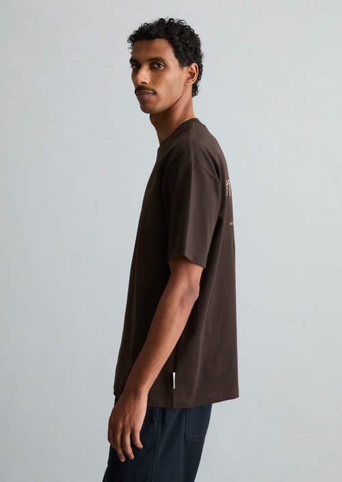 Relaxed-fit T-shirt — Chocolate Brown