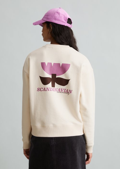 Relaxed-fit sweatshirt — White Blush