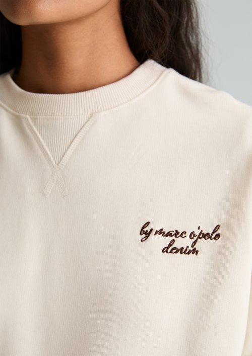 Relaxed-fit sweatshirt — White Blush