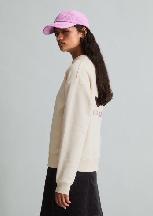 Relaxed-fit sweatshirt — White Blush