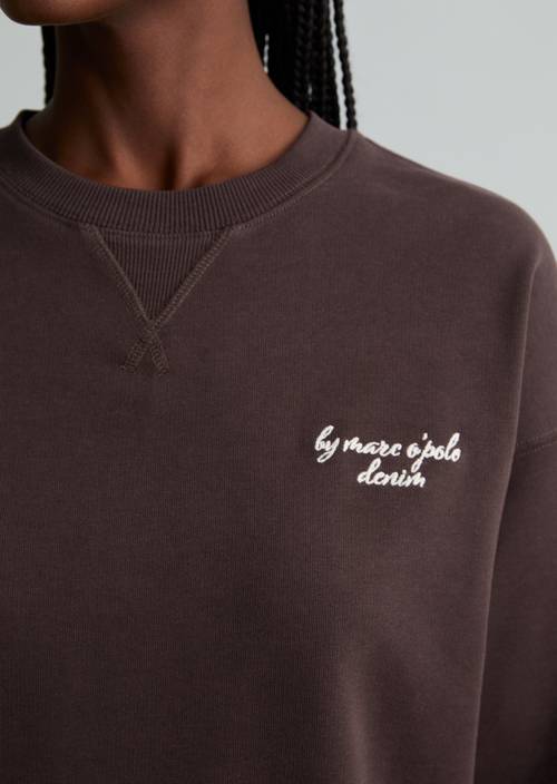 Relaxed-fit sweatshirt Espresso Brown in detail view