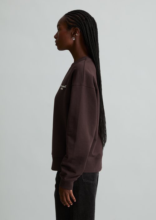 Relaxed-fit sweatshirt — Espresso Brown