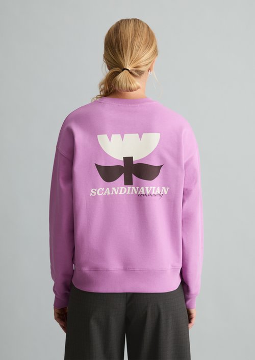 Relaxed-fit sweatshirt — Smoky Grape