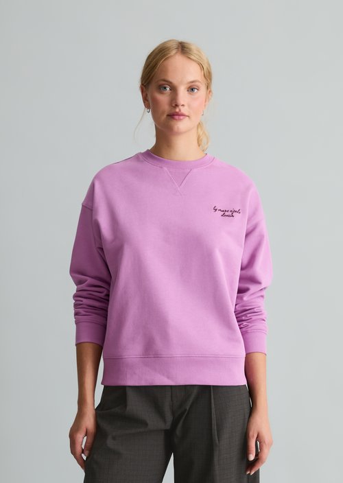 Relaxed-fit sweatshirt — Smoky Grape