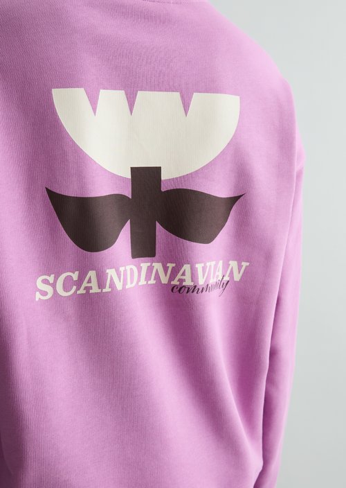 Relaxed-fit sweatshirt — Smoky Grape