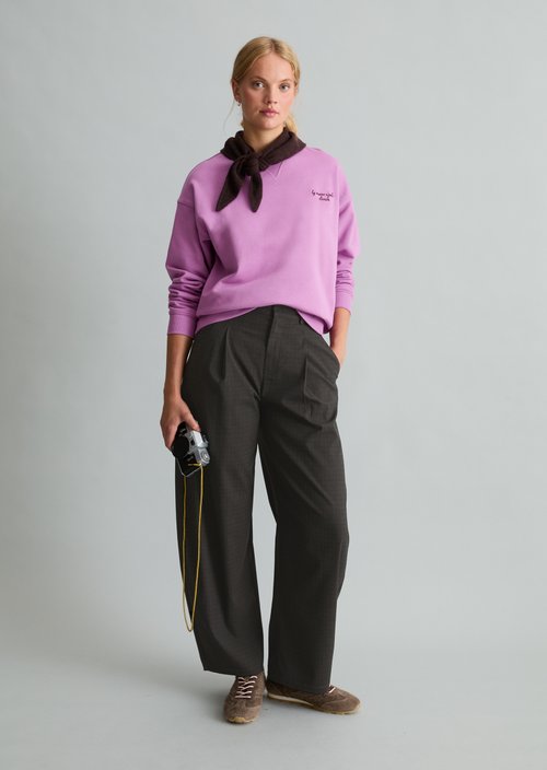 Relaxed-fit sweatshirt — Smoky Grape